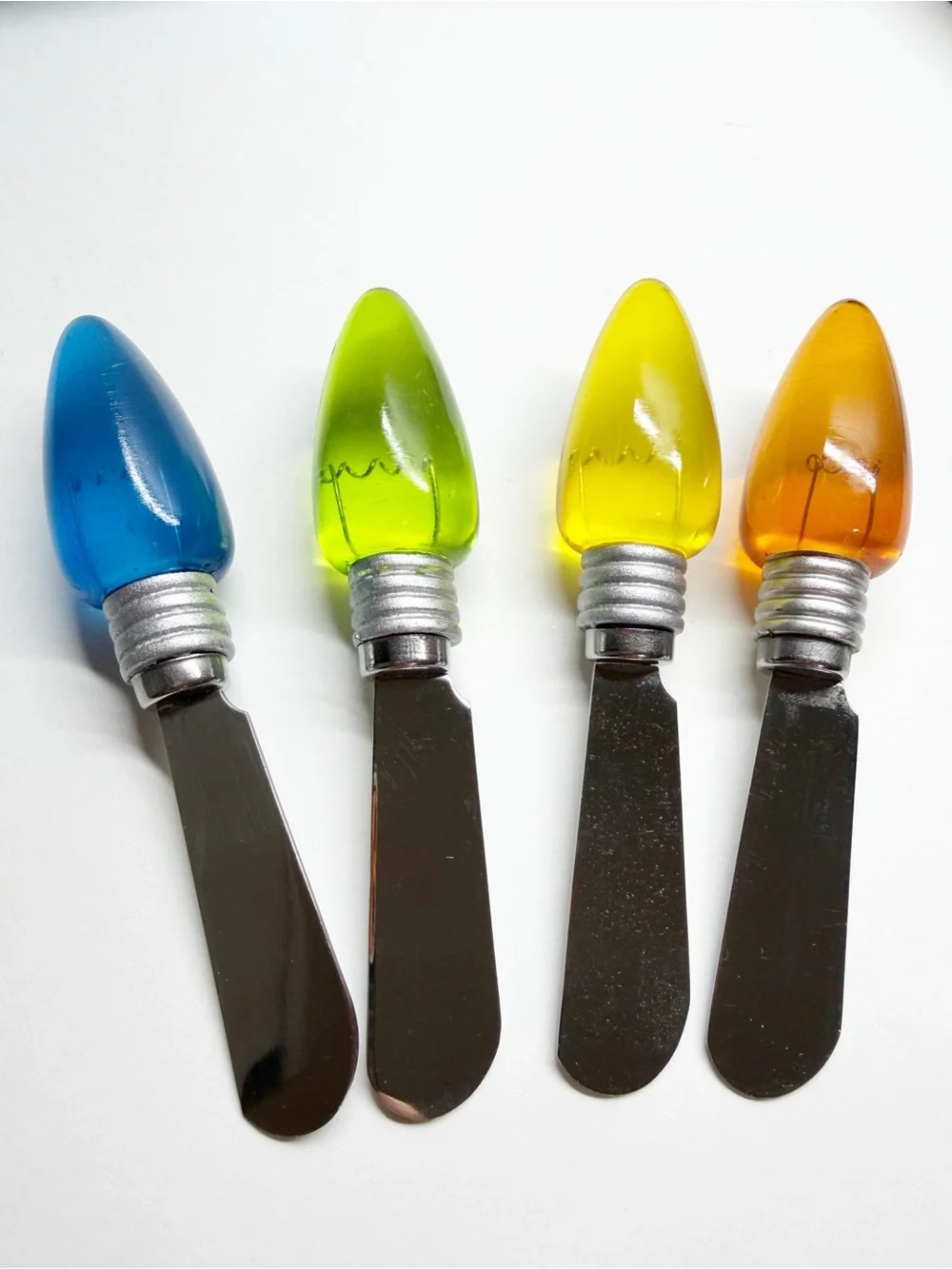 Y2K Boston Warehouse Stay Lit Remember When Light Bulb Cheese Knife Spreaders